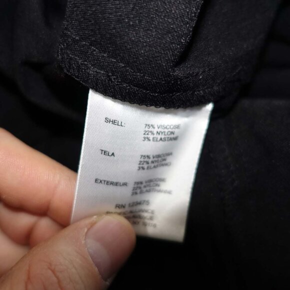 Ellen Tracy Women's Pull On Cropped Pants Size 2X NWT Black High Rise Stretch - Picture 5 of 7